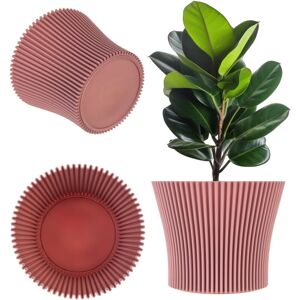 KADAX Flower Pot 17cm Plant Cover Flower Stand Plastic Pink KADAX Flower Pot 17cm Plant Cover Flower Stand Plastic Pink