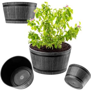 KADAX flower pot, made of plastic, round planter, 40 cm, dark grey KADAX flower pot, made of plastic, round planter, 40 cm, dark grey