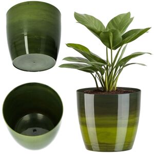 KADAX flower pot, planter, plastic flower pot, round, 18 cm, green KADAX flower pot, planter, plastic flower pot, round, 18 cm, green