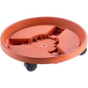 KADAX Flower Pot Stand with Wheels, 30 cm, Terracotta KADAX Flower Pot Stand with Wheels, 30 cm, Terracotta
