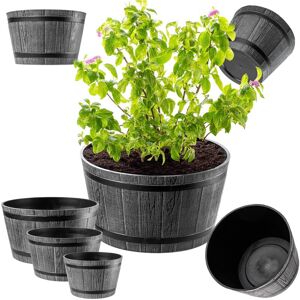 KADAX Madeira flower pot set, 30 cm + 40 cm + 50 cm, dark grey KADAX Madeira flower pot set, 30 cm + 40 cm + 50 cm, dark grey