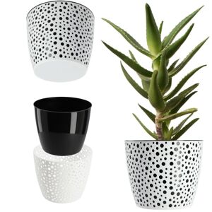 KADAX plastic flower pot, planter, round, 21 cm, black KADAX plastic flower pot, planter, round, 21 cm, black