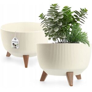 KADAX plastic flower pot with three insert supports, 29 cm, cream KADAX plastic flower pot with three insert supports, 29 cm, cream