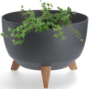KADAX plastic flower pot with three insert supports, 33 cm, anthracite KADAX plastic flower pot with three insert supports, 33 cm, anthracite