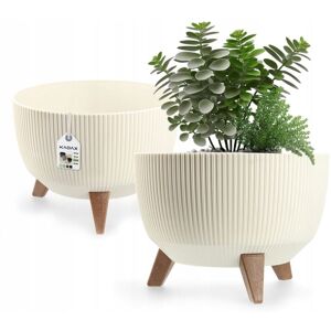 KADAX plastic flower pot with three insert supports, 33 cm, cream KADAX plastic flower pot with three insert supports, 33 cm, cream