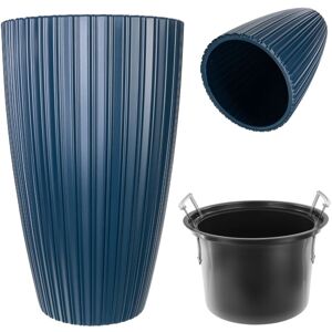 KADAX Round flower pot with inner insert, 30 cm, dark blue KADAX Round flower pot with inner insert, 30 cm, dark blue