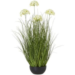 Large Allium Plant in Pot - Plastic - L22 x W22 x H120 cm - White Large Allium Plant in Pot - Plastic - L22 x W22 x H120 cm - White