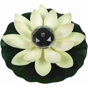 Memkey - Lotus Light, Solar Swimming Pond Decoration Lotus Flower led Color Changing Flowers Night Light Lamp for Pool Party Garden Home (White) Memkey - Lotus Light, Solar Swimming Pond Decoration Lotus Flower led Color Changing Flowers Night Light Lamp for Pool Party Garden Home (White)