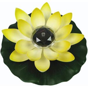 MEMKEY Lotus Light, Solar Swimming Pond Decoration Lotus Flower led Color Changing Flowers Night Light Lamp for Pool Party Garden House (Yellow) MEMKEY Lotus Light, Solar Swimming Pond Decoration Lotus Flower led Color Changing Flowers Night Light Lamp for Pool Party Garden House (Yellow)