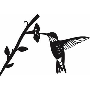 AlwaysH Metal Bird Silhouette - Black Wrought Iron Bird Silhouette Birds on Branch, Hummingbird Wall Art Decor for Home Garden Yard Patio Outdoor AlwaysH Metal Bird Silhouette - Black Wrought Iron Bird Silhouette Birds on Branch, Hummingbird Wall Art Decor for Home Garden Yard Patio Outdoor