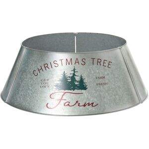 BELIANI Christmas Tree Collar ROVANIEMI Iron Silver 65 cm BELIANI Christmas Tree Collar ROVANIEMI Iron Silver 65 cm