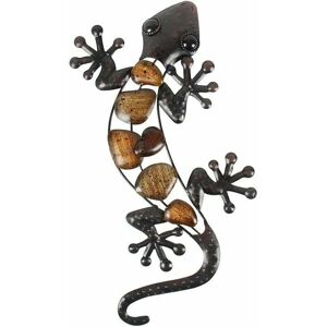 Dewdat - Metal Gecko Outdoor Wall Decor Lizard Garden Art Hanging Decorations for Patio or Fence, 15 Inches Long Dewdat - Metal Gecko Outdoor Wall Decor Lizard Garden Art Hanging Decorations for Patio or Fence, 15 Inches Long