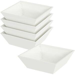 vidaXL Garden Bowl Planter 5 pcs White - Planter vidaXL Garden Bowl Planter 5 pcs White - Planter
