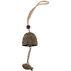 GROOFOO Metal Wind Bell with Rope Vintage Dragon Pattern Hanging Bell for Car Home Garden Yard Decoration GROOFOO Metal Wind Bell with Rope Vintage Dragon Pattern Hanging Bell for Car Home Garden Yard Decoration
