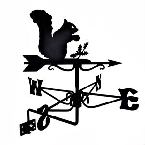 Oakley Mini Squirrel Weathervane - Steel - L38 x W38 x H49 cm - Black Oakley Mini Squirrel Weathervane - Steel - L38 x W38 x H49 cm - Black