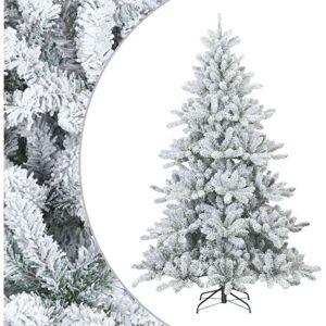 Artificial Hinged Christmas Tree Snow Flocked White 180 cm vidaXL Artificial Hinged Christmas Tree Snow Flocked White 180 cm vidaXL