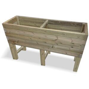 Multi Pack of 3 - Raised Super Heavy Duty Veg Trough - Timber - L60 x W120 x H80 cm - Fully Assembled Multi Pack of 3 - Raised Super Heavy Duty Veg Trough - Timber - L60 x W120 x H80 cm - Fully Assembled