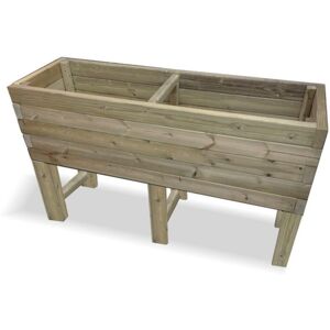 Multi Pack of 3 - Raised Super Heavy Duty Veg Trough - Timber - L60 x W150 x H80 cm - Fully Assembled Multi Pack of 3 - Raised Super Heavy Duty Veg Trough - Timber - L60 x W150 x H80 cm - Fully Assembled