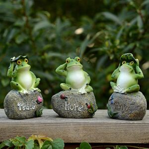 HÉLOISE Outdoor Frog Ornaments Frog Garden Statue Frog Garden Decorations Frog Sculpture Yard Decoration Patio Lawn Decoration HÉLOISE Outdoor Frog Ornaments Frog Garden Statue Frog Garden Decorations Frog Sculpture Yard Decoration Patio Lawn Decoration