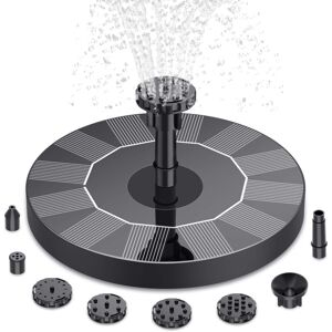 WOIYIC Outdoor Solar Garden Fountain, Outdoor Garden Fountain with 6 Nozzles, Solar Outdoor Pond Pump for Pond Pool Patio Decoration WOIYIC Outdoor Solar Garden Fountain, Outdoor Garden Fountain with 6 Nozzles, Solar Outdoor Pond Pump for Pond Pool Patio Decoration