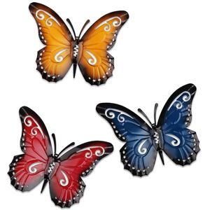 Linghhang - 3 Pieces Metal Butterfly Metal Butterfly Wall Decor Metal Butterfly Wall Art Metal Butterfly Garden Wall Decor for Garden Yard Fence Linghhang - 3 Pieces Metal Butterfly Metal Butterfly Wall Decor Metal Butterfly Wall Art Metal Butterfly Garden Wall Decor for Garden Yard Fence