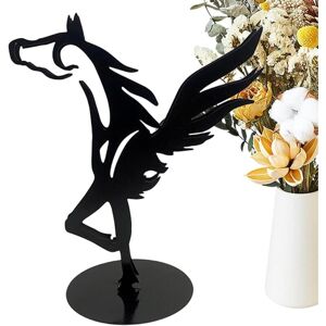 ROSE Metal Horse Statue Sculpture, Modern Rustic Animal Metal Statues, Black Decorative Statues for Horse Lovers Gift, Home Garden Ornament Figurine Decor ROSE Metal Horse Statue Sculpture, Modern Rustic Animal Metal Statues, Black Decorative Statues for Horse Lovers Gift, Home Garden Ornament Figurine Decor