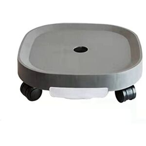 TLILY Plant Pallet Caddy,Plant Stand with Wheels and Water Container, Flower Pot Dolly, Round Flower Pot with Roll, Grey TLILY Plant Pallet Caddy,Plant Stand with Wheels and Water Container, Flower Pot Dolly, Round Flower Pot with Roll, Grey