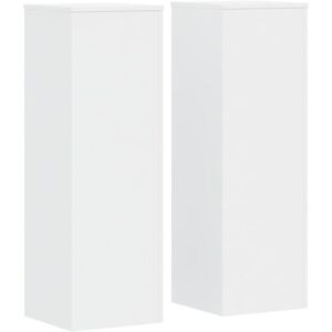 Plant Stands 2 pcs White 33x33x100 cm Engineered Wood vidaXL Plant Stands 2 pcs White 33x33x100 cm Engineered Wood vidaXL
