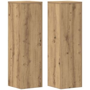 Vidaxl - Plant Stand 2pcs Artisan Oak 25x25x80 cm Engineered Wood Vidaxl - Plant Stand 2pcs Artisan Oak 25x25x80 cm Engineered Wood
