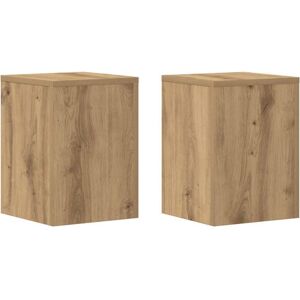 Vidaxl - Plant Stands 2 pcs Artisan Oak 25x25x35 cm Engineered Wood Vidaxl - Plant Stands 2 pcs Artisan Oak 25x25x35 cm Engineered Wood