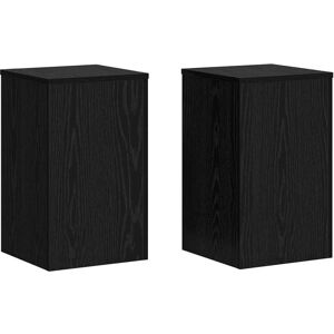 Vidaxl - Plant Stand 2 pcs Black oak 30 x 30 x 50 cm Engineered Wood Vidaxl - Plant Stand 2 pcs Black oak 30 x 30 x 50 cm Engineered Wood