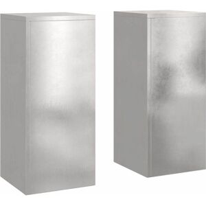 Vidaxl - Plant Stands 2 pcs Silver 24 x 24 x 55 cm Stainless steel Vidaxl - Plant Stands 2 pcs Silver 24 x 24 x 55 cm Stainless steel