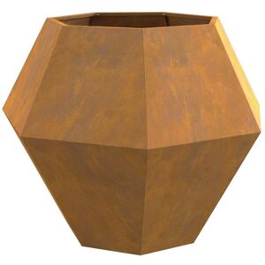 Planter 2 pcs Rusty 100 x 100 x 80 cm Weathering Steel vidaXL Planter 2 pcs Rusty 100 x 100 x 80 cm Weathering Steel vidaXL