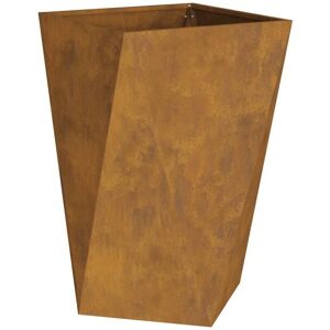 Planter 2 pcs Rusty 50 x 50 x 75 cm Weathering Steel vidaXL Planter 2 pcs Rusty 50 x 50 x 75 cm Weathering Steel vidaXL