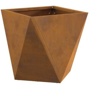 Planter Rusty 30 x 30 x 30 cm Weathering Steel vidaXL Planter Rusty 30 x 30 x 30 cm Weathering Steel vidaXL