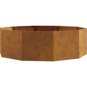 Planter Rusty 120 x 120 x 35 cm Weathering Steel vidaXL Planter Rusty 120 x 120 x 35 cm Weathering Steel vidaXL