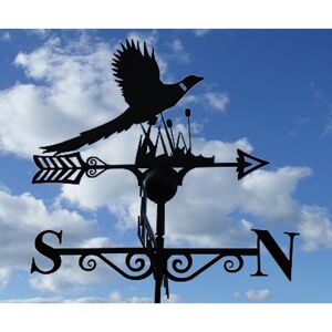 Pheasant Weathervane - Solid Steel - W61 x H88 cm - Black Pheasant Weathervane - Solid Steel - W61 x H88 cm - Black