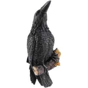 TLILY Raven Statue Fake Resin Bird Crow Sculpture Outdoor Crows Halloween Decor Eauves Decoration TLILY Raven Statue Fake Resin Bird Crow Sculpture Outdoor Crows Halloween Decor Eauves Decoration