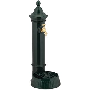 Free Standing Water Fountain, Antique-Style, Nostalgia, Garden, Patio, Faucet, Basin, HxWxD: 72 x 26 x 31 cm, Dark Green - Relaxdays Free Standing Water Fountain, Antique-Style, Nostalgia, Garden, Patio, Faucet, Basin, HxWxD: 72 x 26 x 31 cm, Dark Green - Relaxdays