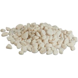 Relaxdays - Marble Pebbles, 5 kg, Decorative Stones, 25-40 mm, Garden Decor, Flower Beds & Pots, Ornamental Gravel, White Relaxdays - Marble Pebbles, 5 kg, Decorative Stones, 25-40 mm, Garden Decor, Flower Beds & Pots, Ornamental Gravel, White