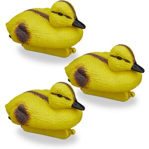 Pond Ducklings, Floating Baby Ducks, Plastic, Waterproof, Water Feature Decoration, Garden, Yellow-Black - Relaxdays Pond Ducklings, Floating Baby Ducks, Plastic, Waterproof, Water Feature Decoration, Garden, Yellow-Black - Relaxdays