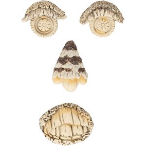 Relaxdays Tree Face Old Man, 4-Part, Mountable, Trunk, Weatherproof, Decoration, Garden, Funny, Bark, Multicoloured Relaxdays Tree Face Old Man, 4-Part, Mountable, Trunk, Weatherproof, Decoration, Garden, Funny, Bark, Multicoloured