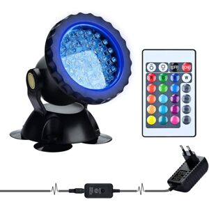 MEMKEY Rgb Aquarium Projector, Underwater Submersible Fish Lighting, IP68 Waterproof led Lamp Adjustable Angle Light with Remote Control for Garden Pond MEMKEY Rgb Aquarium Projector, Underwater Submersible Fish Lighting, IP68 Waterproof led Lamp Adjustable Angle Light with Remote Control for Garden Pond