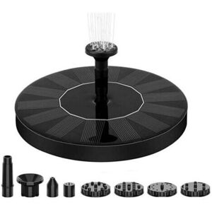 Round Floating Solar Fountain - 16cm with 6 Nozzles, Suitable for Bird Bath, Pond, Pool, Yard, Garden Decoration MUMU Round Floating Solar Fountain - 16cm with 6 Nozzles, Suitable for Bird Bath, Pond, Pool, Yard, Garden Decoration MUMU
