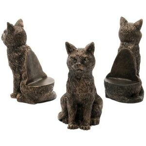 Jardinopia Bronze Sitting Cat Pot Feet Set of 3 - Garden Decor Jardinopia Bronze Sitting Cat Pot Feet Set of 3 - Garden Decor