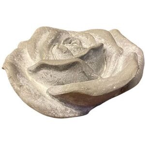 Small Decorative Flower Ornament - Resin - L11 x W11 x H5 cm - Grey Small Decorative Flower Ornament - Resin - L11 x W11 x H5 cm - Grey