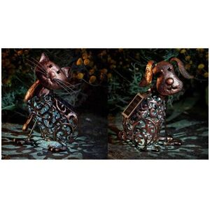 Smart Garden Solar Cat & Dog Silhouette Light Garden LED Light Figure Ornament Smart Garden Solar Cat & Dog Silhouette Light Garden LED Light Figure Ornament