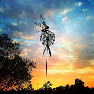 NEIGE Fairy Dancing with Dandelion Garden Art Sculpture Statue Christmas Halloween Decoration Dancing Flower Fairy Decoration for Outdoor Yard Courtyard NEIGE Fairy Dancing with Dandelion Garden Art Sculpture Statue Christmas Halloween Decoration Dancing Flower Fairy Decoration for Outdoor Yard Courtyard