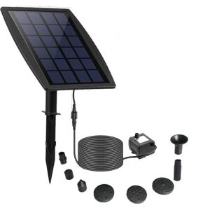 Tonchean - Solar Fountain, diy 2.5W Solar Floating Outdoor Fountain, New Solar Pond Pump with 8 Nozzles & 3M Cable Solar Fountain for Bird Bath Tonchean - Solar Fountain, diy 2.5W Solar Floating Outdoor Fountain, New Solar Pond Pump with 8 Nozzles & 3M Cable Solar Fountain for Bird Bath