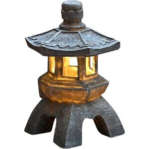 Gotrays - Solar Powered Pagoda Lantern Statues, Japanese Style Pagoda Light Garden Ornaments, Decorative Self-Contained Luminous Vintage Pagoda for Gotrays - Solar Powered Pagoda Lantern Statues, Japanese Style Pagoda Light Garden Ornaments, Decorative Self-Contained Luminous Vintage Pagoda for